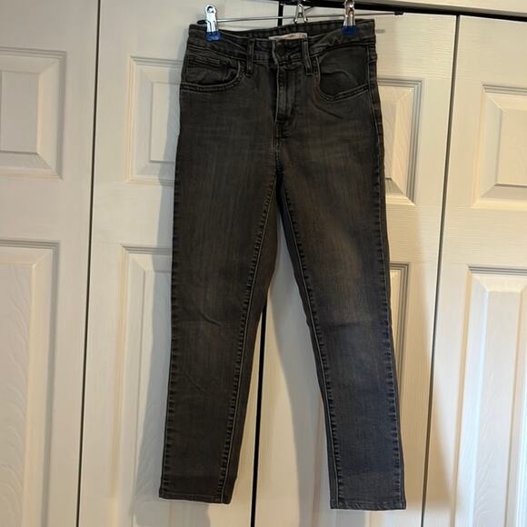 Levi’s 721 High Rise Skinny Jeans Gray 24 - Picture 1 of 8